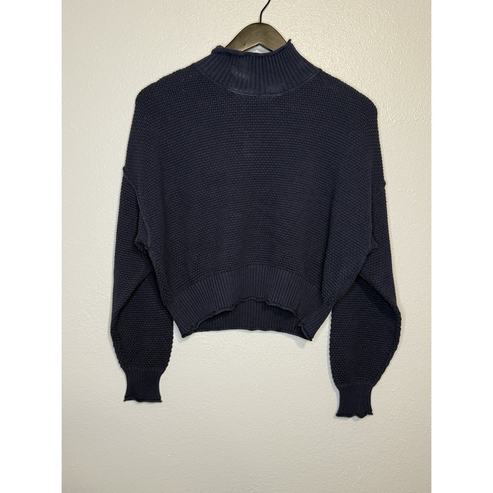 FREE PEOPLE Beach Hailee Cropped Funnel Sweater Size Medium